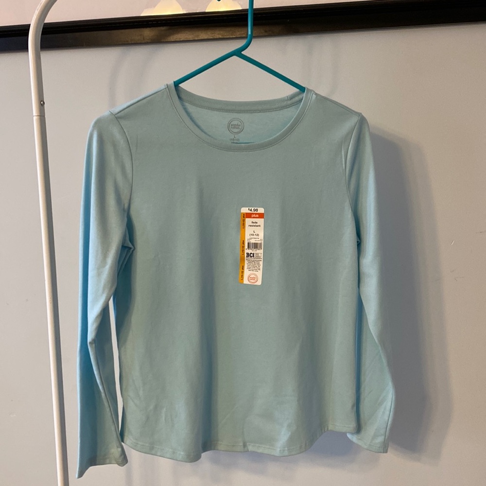 Baby Blue Long Sleeve Shirt NWT